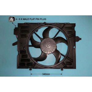 Radiator Cooling Fan BMW 525 3.0 N53 (E61) Petrol (Jan 2007 to Dec 2010)