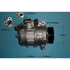 Compressor (AirCon Pump) BMW 530 3.0 D xDrive (E61) Diesel (Sep 2007 to May 2010)