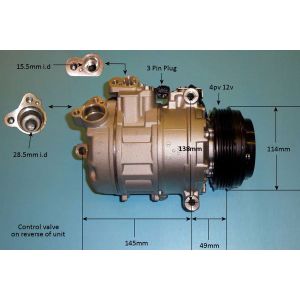Compressor (AirCon Pump) BMW 525 3.0 D (E61) Diesel (Jan 2007 to Dec 2010)