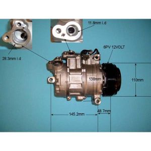 Compressor (AirCon Pump) BMW 325 3.0 D N57 (E92) Diesel (Mar 2008 to Jun 2013)