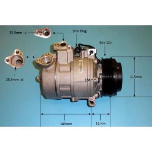 Compressor (AirCon Pump) BMW X3 2.5 si (E83) Petrol (Jul 2006 to Sep 2010)