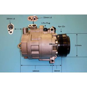Compressor (AirCon Pump) BMW X5 4.8 (E53) Petrol (Apr 2004 to Aug 2007)