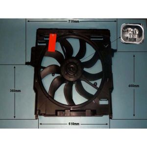 Radiator Cooling Fan BMW X5 3.0 30si N52 (E70) Petrol (Feb 2006 to Sep 2008)
