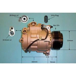 Compressor (AirCon Pump) BMW X5 3.0 xDrive N52 (E70) Petrol (Feb 2007 to Dec 2012)