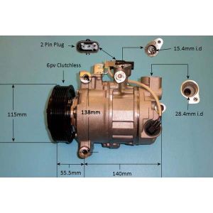 Compressor (AirCon Pump) BMW 1 Series 120 1.6 (F20/F21) Petrol (Mar 2015 to 2023)