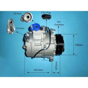 Compressor (AirCon Pump) BMW X5 4.8 (E70) Petrol (Sep 2007 to Jun 2013)
