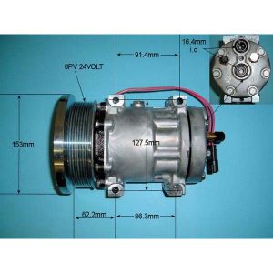 Compressor (AirCon Pump) Caterpillar Motor Grader 163H Diesel Manual (1990 to 2023)