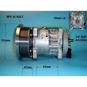 Compressor (AirCon Pump) Caterpillar Compactors 836 Diesel Manual (1990 to 2023)