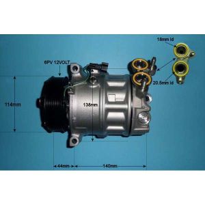 Compressor (AirCon Pump) Chevrolet Matiz 1.0 Petrol (Mar 2005 to 2025)