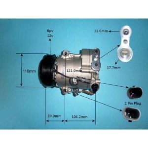 Compressor (AirCon Pump) Chevrolet Cruze 1.7 CDTI Diesel (Dec 2009 to 2025)