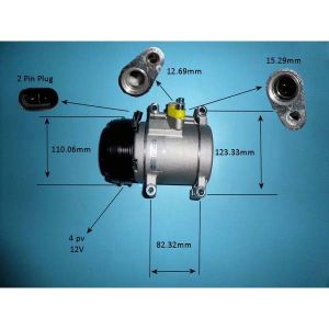 Compressor (AirCon Pump) Chevrolet Spark 1.2 Petrol (Mar 2010 to 2023)