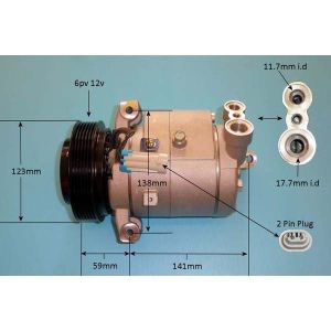 Compressor (AirCon Pump) Chevrolet Captiva 2.2 D Diesel Manual (Mar 2011 to 2025)