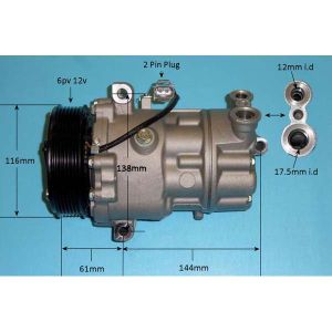 Compressor (AirCon Pump) Chrysler Delta 1.6 D Diesel (Aug 2011 to 2025)