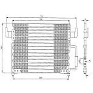 Condenser (AirCon Radiator) Citroen XM 3.0 V6 24v Petrol (Nov 1996 to May 1997)