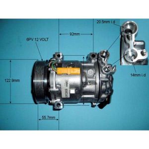 Compressor (AirCon Pump) Citroen C5 2.0 Petrol (Oct 2009 to 2023)