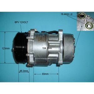 Compressor (AirCon Pump) Citroen Synergy 1.9 D Diesel (1999 to Feb 2003)