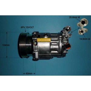 Compressor (AirCon Pump) Citroen C6 3.0 V6 Petrol (Aug 2008 to 2025)