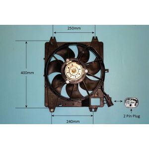 Radiator Cooling Fan Citroen C1 1.4 HDi Diesel (Jun 2005 to Apr 2014)