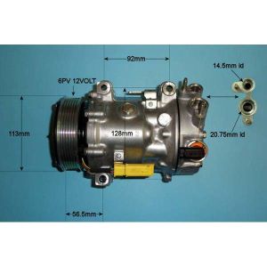 Compressor (AirCon Pump) Citroen C5 2.0 HDi DW10BTED4 Diesel (Oct 2009 to 2025)
