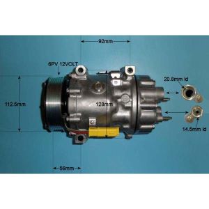 Compressor (AirCon Pump) Citroen C8 2.0 HDi 163HP Diesel (Jun 2010 to 2023)