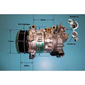 Compressor (AirCon Pump) Citroen C4 Cactus 1.6 HDi Diesel (May 2019 to 2025)