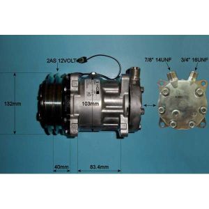 Compressor (AirCon Pump) Claas Ranger Telehandler 925-928 Diesel (1995 to 2025)