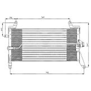 Condenser (AirCon Radiator) Fiat Punto MK1 1.7 D Diesel (Nov 1993 to Apr 1995)