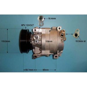 Compressor (AirCon Pump) Fiat Stilo 1.8 16v Petrol (Oct 2001 to 2023)