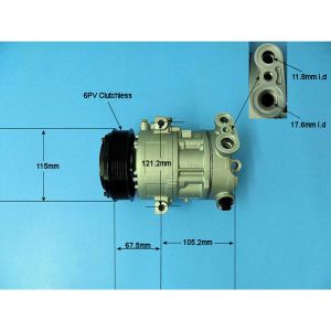 Compressor (AirCon Pump) Fiat Punto / Grande Punto (06- ) 1.3 MJTD Diesel (Jan 2006 to Apr 2010)