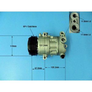 Compressor (AirCon Pump) Fiat Qubo 1.3 D Diesel (Jan 2009 to 2023)
