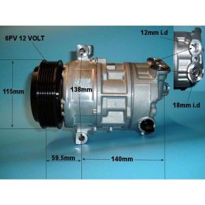 Compressor (AirCon Pump) Fiat Idea 1.6 D Diesel (May 2008 to 2023)
