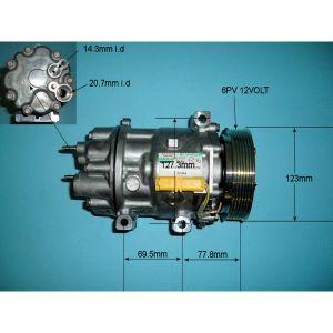 Compressor (AirCon Pump) Fiat Scudo 2.0 JTD Diesel (Jan 2007 to Jun 2010)