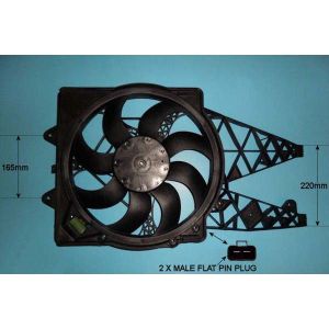 Radiator Cooling Fan Fiat Punto / Grande Punto (06- ) 1.3 MJTD Diesel (Apr 2008 to 2023)