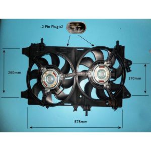 Radiator Cooling Fan Fiat Punto MK2 188 (99-12) 1.9JTD 100 hp Diesel (Jun 2003 to Mar 2012)