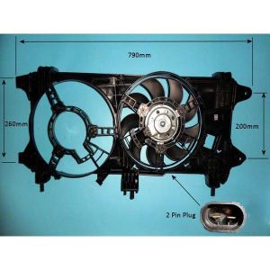 Radiator Cooling Fan Fiat Doblo 1.9JTD Diesel (Oct 2005 to 2023)