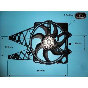 Radiator Cooling Fan Fiat Doblo 2.0 D Diesel (Feb 2010 to 2025)