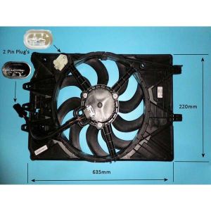 Radiator Cooling Fan Fiat 500 L 0.9 Petrol (Apr 2017 to 2025)