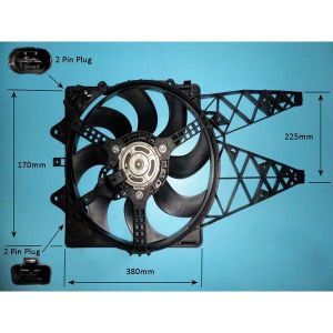 Radiator Cooling Fan Fiat Punto Evo (08-12) 1.3 MJTD Diesel (Mar 2009 to 2025)