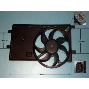 Radiator Cooling Fan Fiat Qubo 1.3 D Diesel (Jan 2009 to 2025)