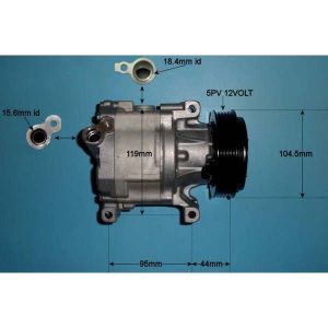 Compressor (AirCon Pump) Fiat Stilo 1.2 16v Petrol (Feb 2002 to 2023)