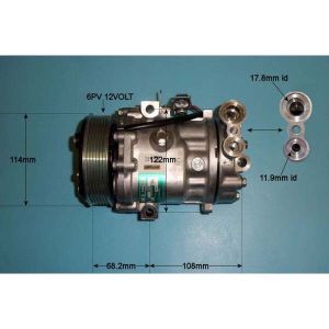 Compressor (AirCon Pump) Fiat Punto Evo (08-12) 1.3 MJTD Diesel (Mar 2009 to 2023)