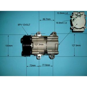 Compressor (AirCon Pump) Ford Puma 1.7 Zetec Petrol (Jul 1997 to Apr 2002)