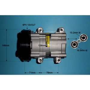 Compressor (AirCon Pump) Ford KA 1.3 Petrol (Oct 1999 to Oct 2002)