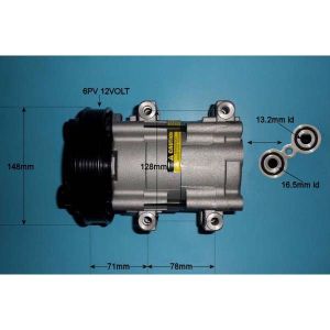Compressor (AirCon Pump) Ford KA 1.3 Petrol (Sep 1996 to Oct 1999)