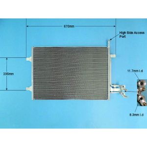 Condenser (AirCon Radiator) Ford Fiesta 02-07 1.6 TDCI Diesel (Nov 2004 to Oct 2008)