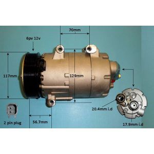 Compressor (AirCon Pump) Ford S Max 1.8 TDCi Diesel (Jul 2009 to Feb 2015)
