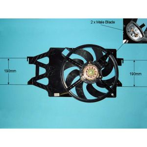Condenser Cooling Fan Ford Transit / Transit Torneo -2014 2.5 TD Diesel (Jan 1998 to Dec 2000)