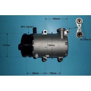 Compressor (AirCon Pump) Ford Focus 2 1.4 16v Petrol (Sep 2004 to Feb 2005)