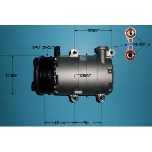 Compressor (AirCon Pump) Ford Focus C Max 1.6 16v Petrol (Jun 2003 to Mar 2007)