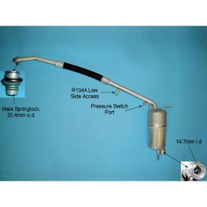 Receiver Drier Ford Mondeo MK3 (00-06) 2.0 Tdci Diesel Automatic (Oct 2002 to Aug 2007)